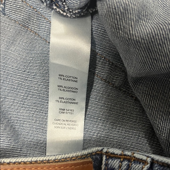 Women’s Karl Lagerfeld Denim Wide-Leg Jeans Sz 10 #817 - Picture 7 of 9